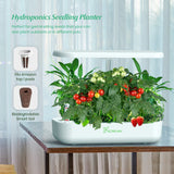 Hydroponics Growing System - 12 Pods - White
