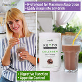 Keto Collagen Powder - Chocolate - 12.91oz