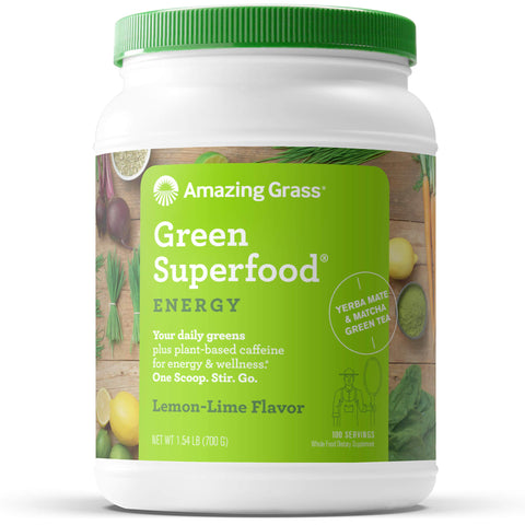 Green Superfood Powder - Lemon Lime - 100 Servings