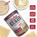 Keto Meal Replacement Powder - Vanilla Cake Batter - 10 Servings